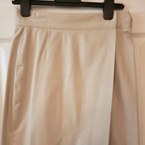Brooks Brothers Pencil Wrap Skirt. Cream color. Size 6